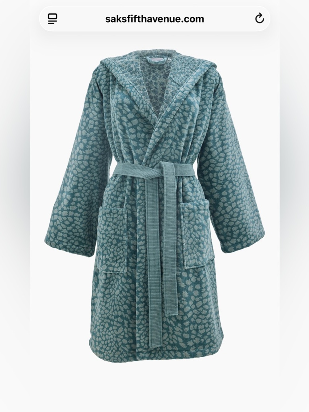 Anne De Solene Imaginaire Cotton Bathrobe NWOT